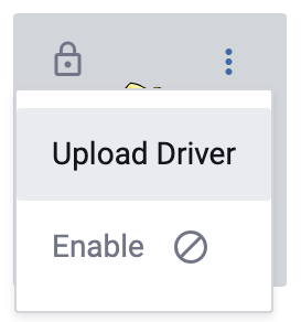 Upload Driver Menu