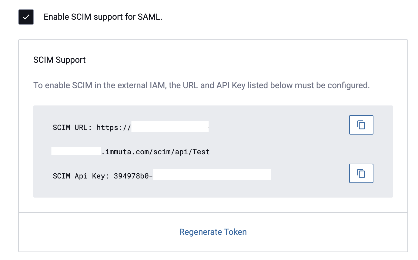 SCIM API Key