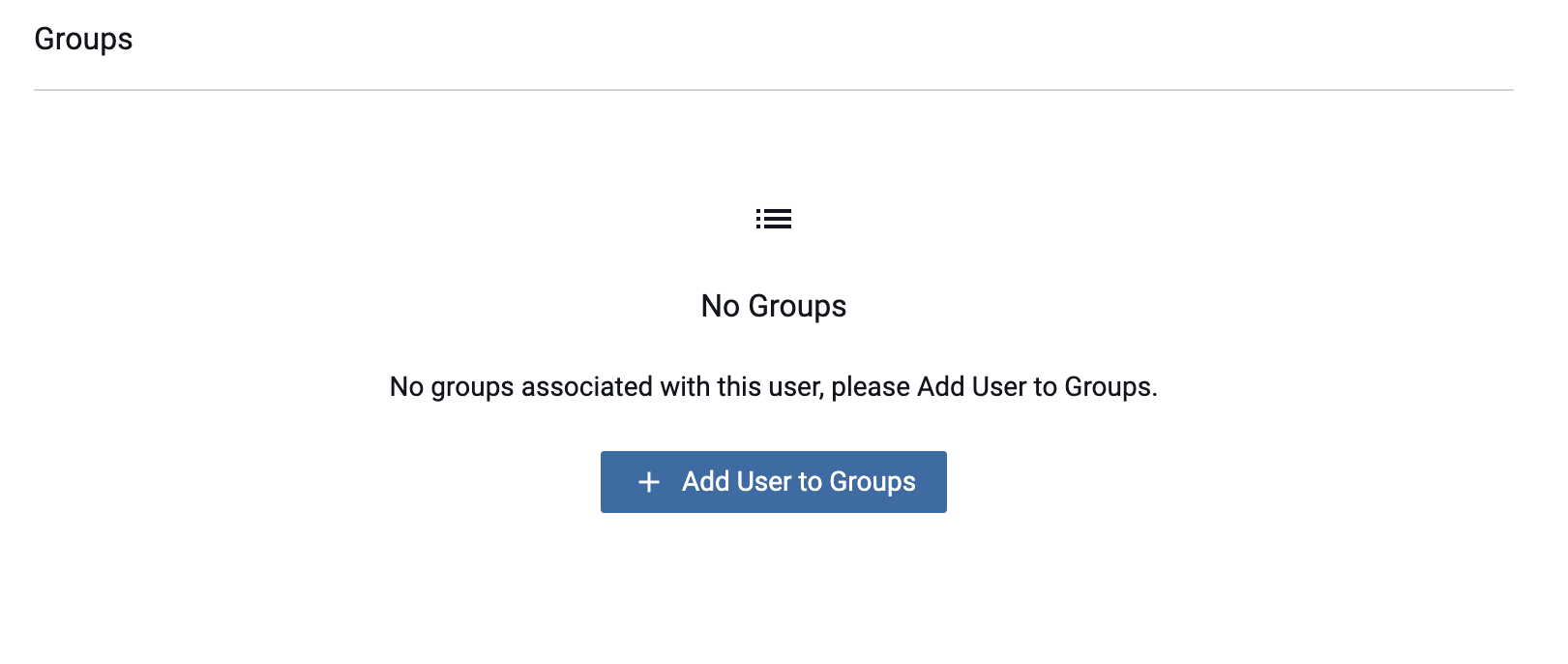 Assign User to Groups Button